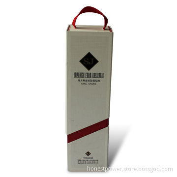 Wine Box with Embossed Finish, Customized Logos and Sizes are Accepted